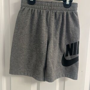 Nike Kids Grey Logo Athletic Shorts